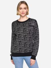 Акція на Джемпер жіночий Karl Lagerfeld 118543600 L Чорний від Rozetka