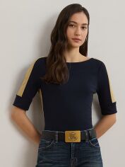 Акція на Футболка бавовняна Ralph Lauren 260442302 L Синя від Rozetka