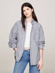 Акція на Сорочка бавовняна жіноча Tommy Hilfiger 291634450 XS Біла від Rozetka