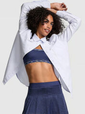 Акція на Сорочка бавовняна жіноча Victoria's Secret 618287327 2XL Блакитна від Rozetka