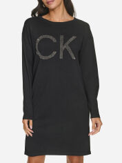 Акція на Сукня-футболка міні осіння жіноча Calvin Klein 343818285 L Чорна( 1159834696) від Rozetka