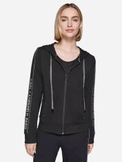 Акція на Толстовка на блискавці з капюшоном жіноча Karl Lagerfeld 534394294 S Чорна від Rozetka