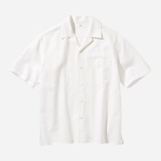 Акція на Сорочка бавовняна літня чоловіча Uniqlo 600972316 3XL Біла від Rozetka