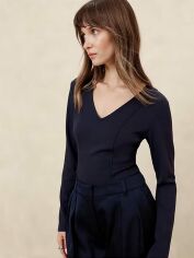 Акція на Лонгслів жіночий Banana Republic 549403629 S Синій від Rozetka