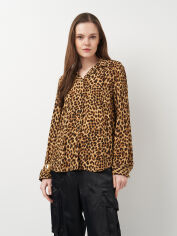 Акція на Блузка жіноча Zara 4043/535 XS Коричнева від Rozetka