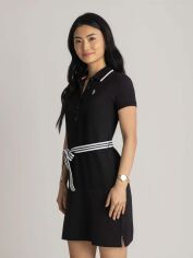 Акція на Сукня-футболка коротка літня жіноча U.S. Polo Assn 605592452 L Чорна від Rozetka