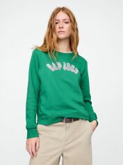 Акція на Світшот на флісі жіночий Gap 214364579 XL Зелений від Rozetka