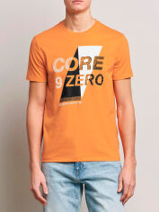 Акція на Футболка бавовняна довга чоловіча Jack & Jones 122073443c18 2XL Помаранчева від Rozetka