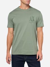 Акція на Футболка бавовняна довга чоловіча Armani Exchange 742166732 XS Зелена від Rozetka
