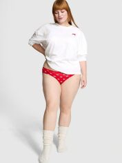 Акція на Піжама (світшот + труси) жіноча бавовняна Victoria's Secret 896531621 M Білий/Червоний від Rozetka