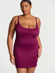 Акція на Піжамна сукня жіноча Victoria's Secret 937303058 XL Бордова від Rozetka