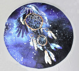 Акція на Пляжное полотенце 5072 Summer Time Dark Dream catcher MirSon диаметр 150 см від Podushka