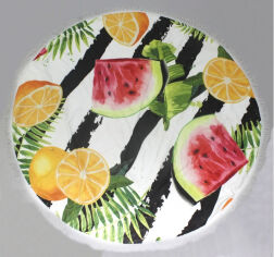 Акція на Пляжное полотенце 5068 Summer Time Metermelon MirSon диаметр 150 см від Podushka