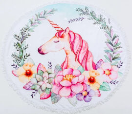 Акція на Пляжное полотенце 5063 Summer Time Unicorn girl MirSon диаметр 150 см від Podushka