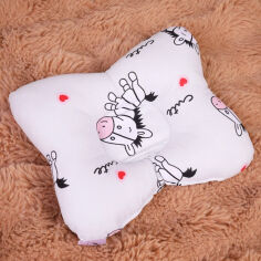 Акція на Подушка детская антиаллергенная Бабочка Kids Time 20-0040 Cute white zebra EcoSilk MirSon 20х27 см від Podushka