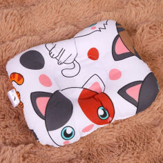 Акція на Подушка детская антиаллергенная закругленная Kids Time 20-0035 Colored kittens EcoSilk MirSon 20х27 см від Podushka