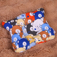 Акція на Подушка детская антиаллергенная Мишка Kids Time 20-0032 Colored bears EcoSilk MirSon 20х27 см від Podushka