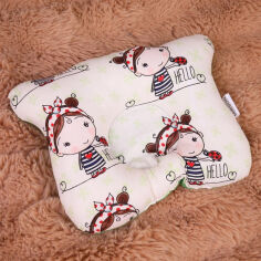 Акція на Подушка детская антиаллергенная Мишка Kids Time 20-0031 Ladybug EcoSilk MirSon 20х27 см від Podushka