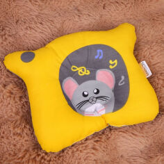 Акція на Подушка детская антиаллергенная Мишка Kids Time 20-0029 Funny mice EcoSilk MirSon 20х27 см від Podushka