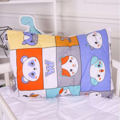 Акція на Подушка детская антиаллергенная Kids Time 20-0039 Zoo alphabet EcoSilk MirSon 50х70 см средняя від Podushka