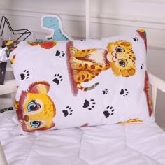 Акція на Подушка детская антиаллергенная Kids Time 20-0034 King Tiger EcoSilk MirSon 50х70 см средняя від Podushka