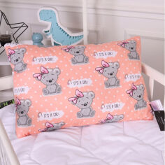 Акція на Подушка детская антиаллергенная Kids Time 20-0028 Little girl Teddy EcoSilk MirSon 40х60 см низкая від Podushka