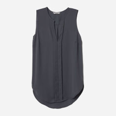 Акція на Блузка жіноча H&M XAZ119238QFJN 36 Темно-сіра від Rozetka