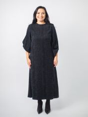 Акція на Плаття довге жіноче NARODNYY BUTIK Домініка 178-044 50 Чорне від Rozetka