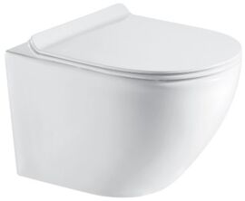 Акція на Унітаз підвісний KOLLER POOL Round Smart RN-0490-RQ3 с сиденьем Soft Close дюропласт від Rozetka