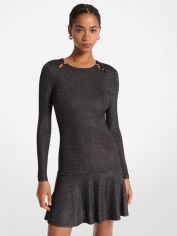 Акція на Плаття коротке осіннє жіноче Michael Kors 477386968 L Сіре від Rozetka