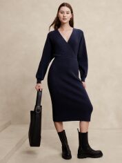 Акція на Плаття міді осіннє жіноче Banana Republic 46010291 S Синє від Rozetka