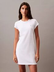Акція на Плаття коротке літнє жіноче Calvin Klein 913595909 L Біле від Rozetka