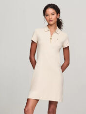 Акція на Плаття коротке літнє жіноче Tommy Hilfiger 268075525 2XL Бежеве від Rozetka