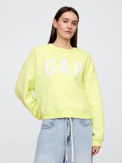 Акція на Світшот жіночий Gap 540743314 XL Жовтий від Rozetka