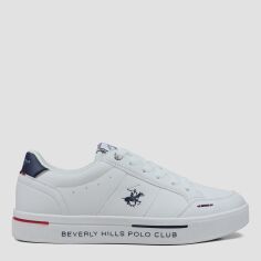Акція на Чоловічі кеди низькі Beverly Hills Polo Club BHM514105-3690 45 29 см Білий/Наві від Rozetka