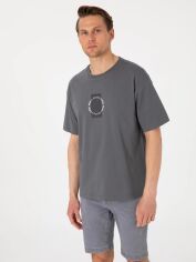 Акція на Футболка бавовняна довга чоловіча Pierre Cardin G021SZ011-000-2247467 L Антрацит від Rozetka