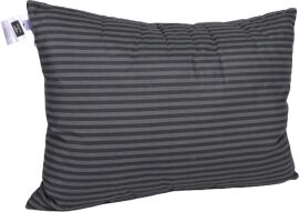 Акція на Подушка MirSon №0114 Сolor Fun Line 17-0611 Stripe Black Bamboo середня 50x70 см від Rozetka