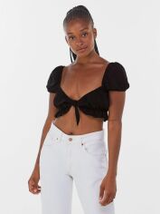 Акція на Топ жіночий Bershka XAZ371957DNEP M Чорний від Rozetka