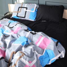Акція на Комплект постільної білизни MirSon King Size 220х240 см 17-0752 Noir Dreams Бязь від Rozetka