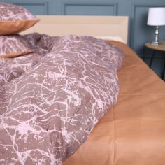 Акція на Простирадло MirSon полуторне 150x220 см 17-0759 Cocoa Bliss Ranforce Elite від Rozetka