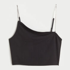 Акція на Топ жіночий H&M XAZ324239RPTZ S Чорний від Rozetka