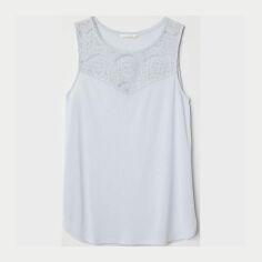 Акція на Топ жіночий H&M XAZ125926MGKM XS Блакитний від Rozetka