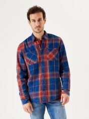 Акція на Сорочка бавовняна чоловіча Garcia Jeans J31084 XL Темно-синя від Rozetka