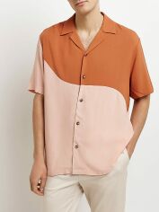 Акція на Сорочка літня чоловіча River Island XAZ428882GBNZ M Червона з рожевим від Rozetka