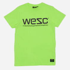 Акція на Футболка бавовняна довга чоловіча WeSC XAZ420980LTAV XL Салатова від Rozetka
