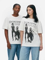 Акція на Футболка бавовняна довга чоловіча Primark XAZ520238NNCI L Молочна з принтом від Rozetka