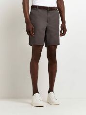 Акція на Шорти бавовняні короткі чоловічі River Island XAZ429014OQSD 28 Графітові від Rozetka