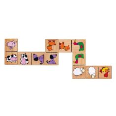 Акція на Деревянное домино Viga Toys Зверята 59622 від Podushka