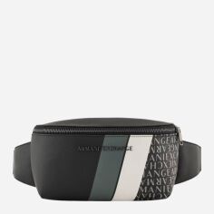 Акція на Сумка на пояс бананка чоловіча Armani Exchange 328334883 Чорна від Rozetka