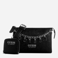 Акція на Сумка крос-боді жіноча Guess 363716671 Чорна від Rozetka